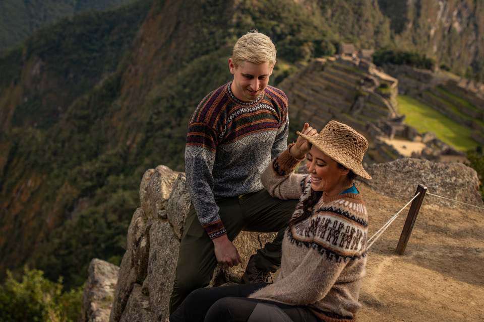 Travelers at Machu Picchu - Tour to Machu Picchu