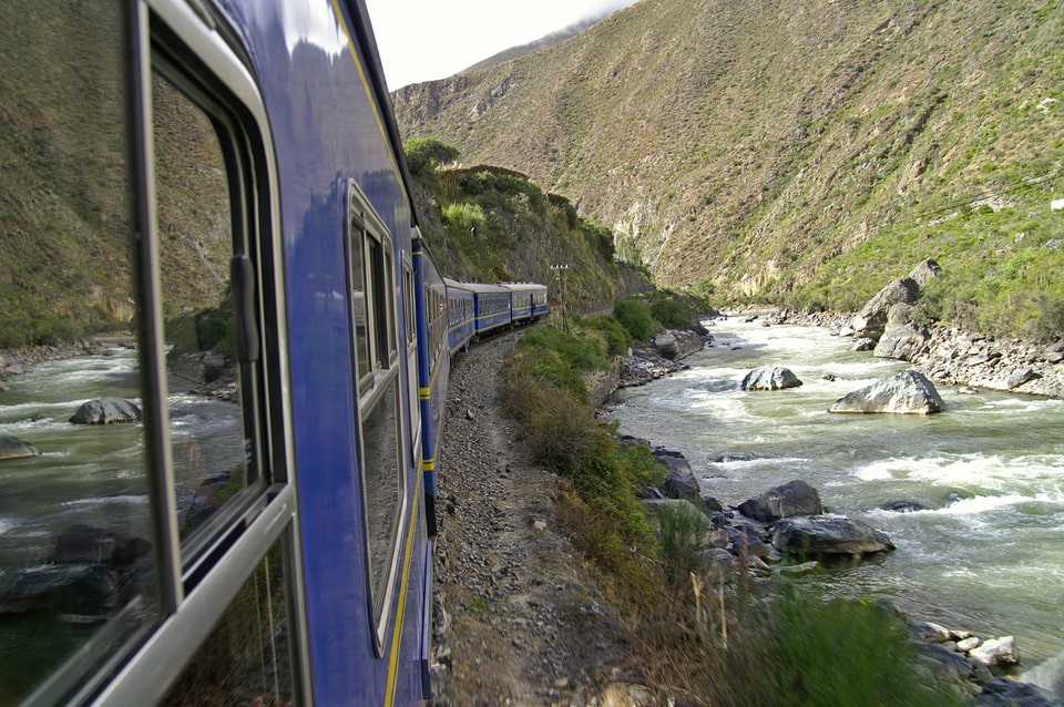 View of train and Urubamba River - Machu Picchu Day trip
