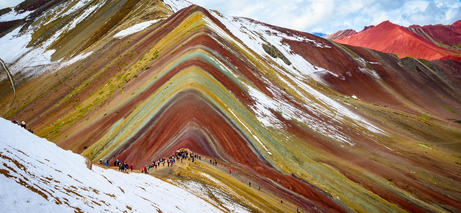 View of Rainbow Mountain and Red Valley - TreXperience Peru