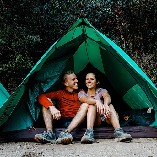 Couple in a tent - Best Inca Trail Tours & Treks | TreXperience