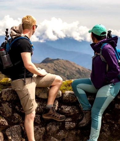 Caminantes en el Camino Inca de lujo de 4 días