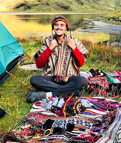 Hiker of the Luxury Lares Trek to Machu Picchu 