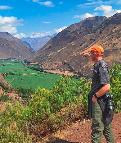 Vista de Llaqtapata en el dia 1 del Camino Inca 7 dias