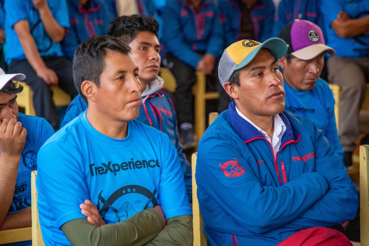Porters listening attentively to the training Porters listening attentively to the training