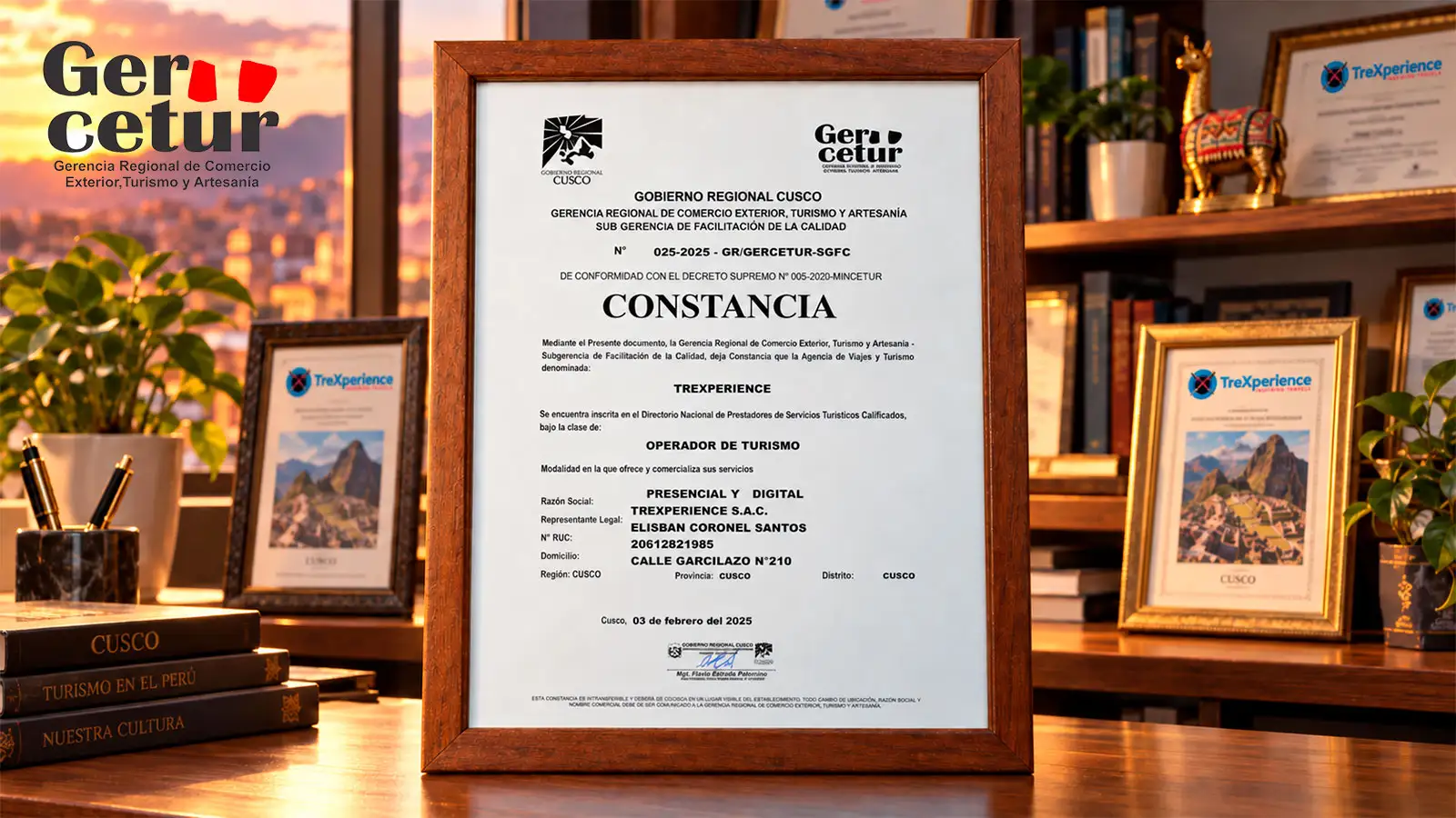 TreXperience Gercetur certification 2025