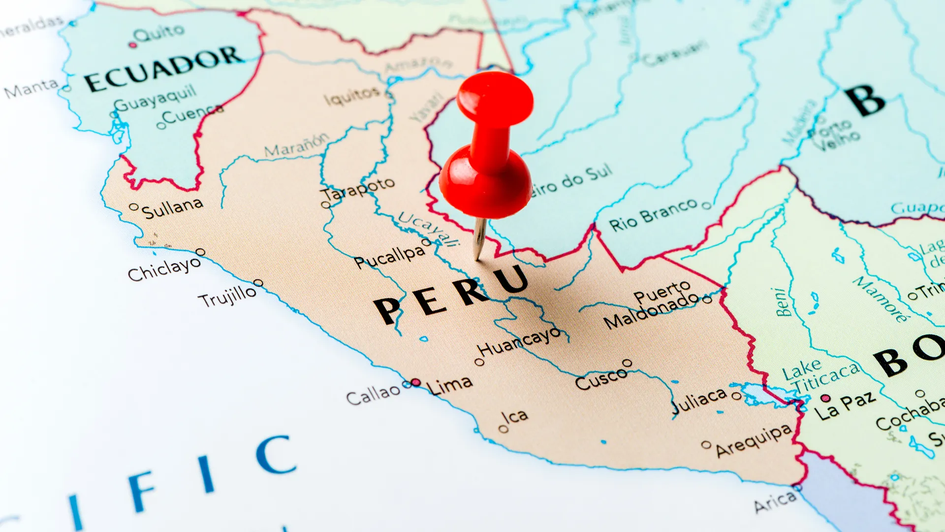 Picture of where is peru on the world map