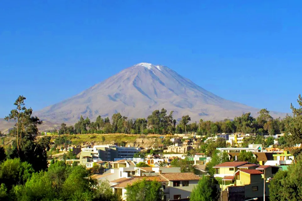 Volcan Misti Imagen de la ciudad de Arequipa y su volcan