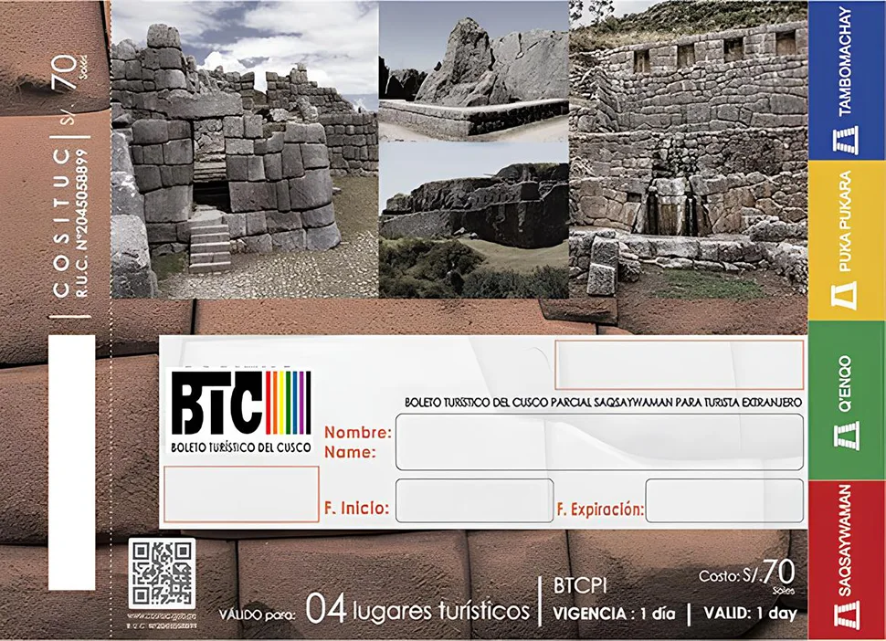 Boleto Turístico de Cusco - Circuito 1 | TreXperience