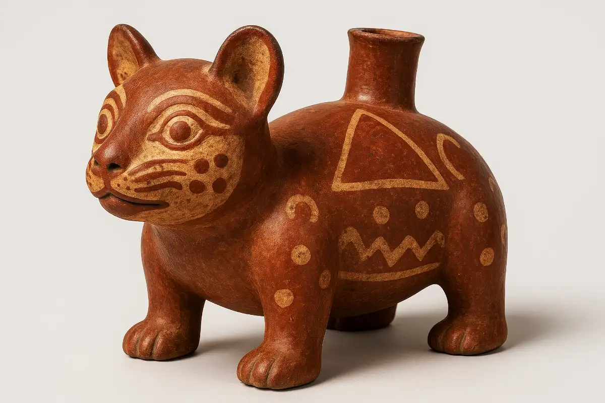 Feline Paracas Pottery Vessel | TreXperience Feline Paracas Pottery Vessel | TreXperience