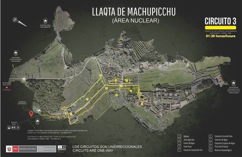 Circuit 3 In Machu Picchu tickets