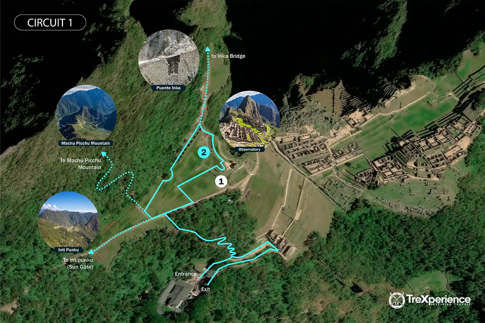 Circuit 1 in Machu Picchu - Inca Trail 1 Day Tour