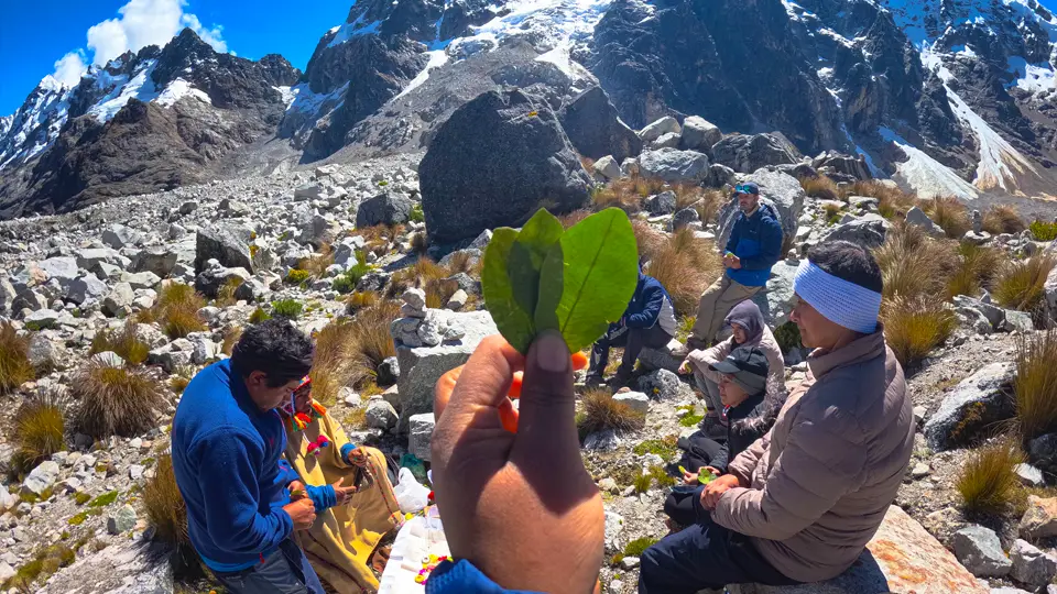photo of coca kintu in the andes