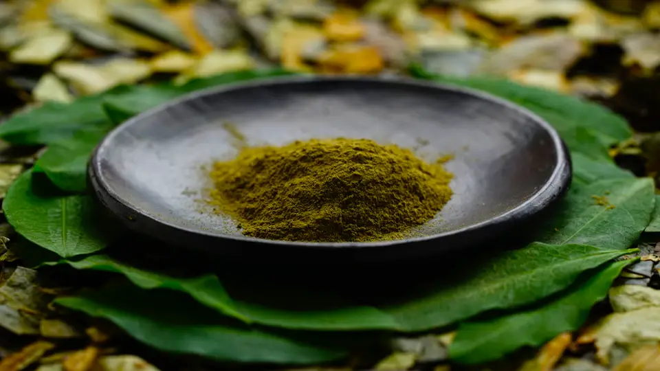 photo of coca powder tea in peru