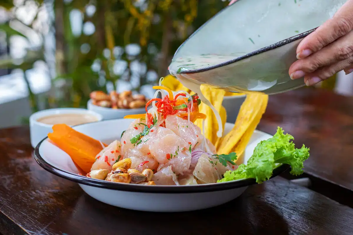 Freshly prepared ceviche dish | TreXperience Freshly prepared ceviche dish | TreXperience