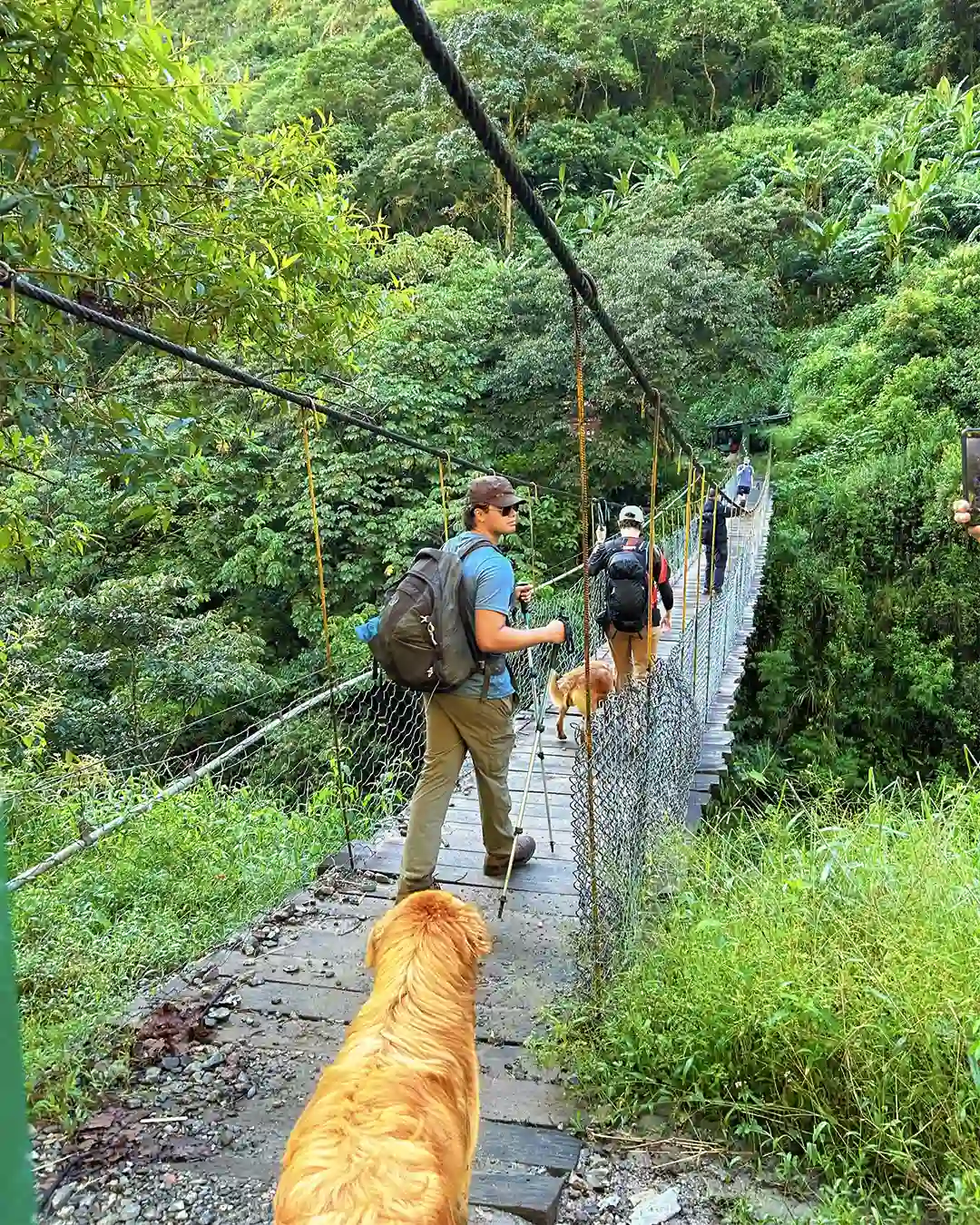 Crossing a bridge in the Inca Trail | TreXperience