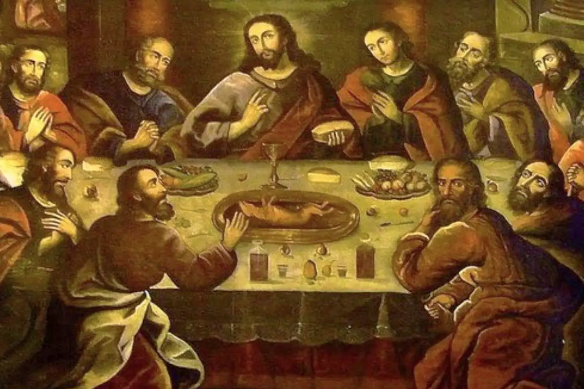 The Last Supper by Marcos Zapata (1753) Painting of The Last Supper by Marcos Zapata (1753)