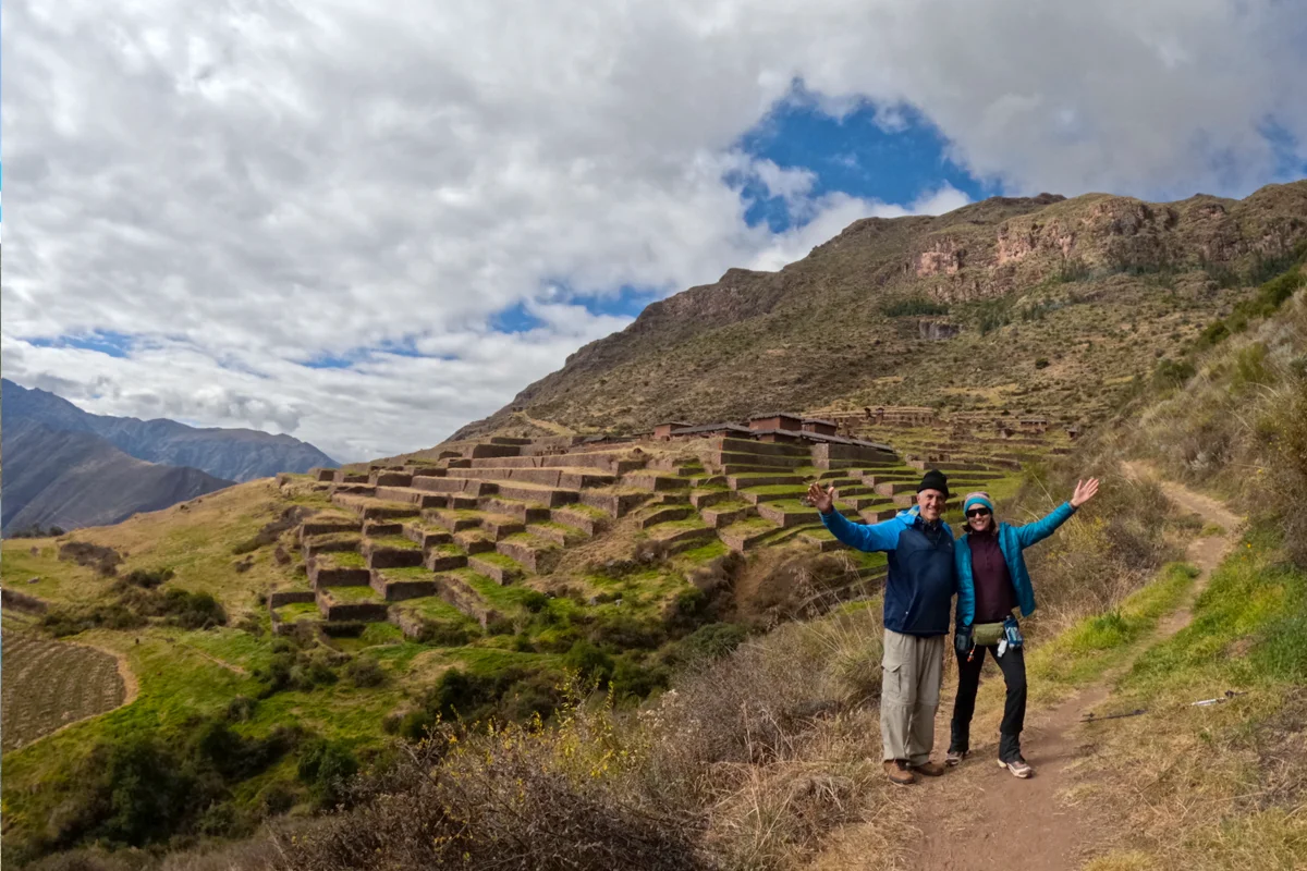 Travelers visiting Huchuy Qosqo Travelers at Huchuy Qosqo | TreXperience