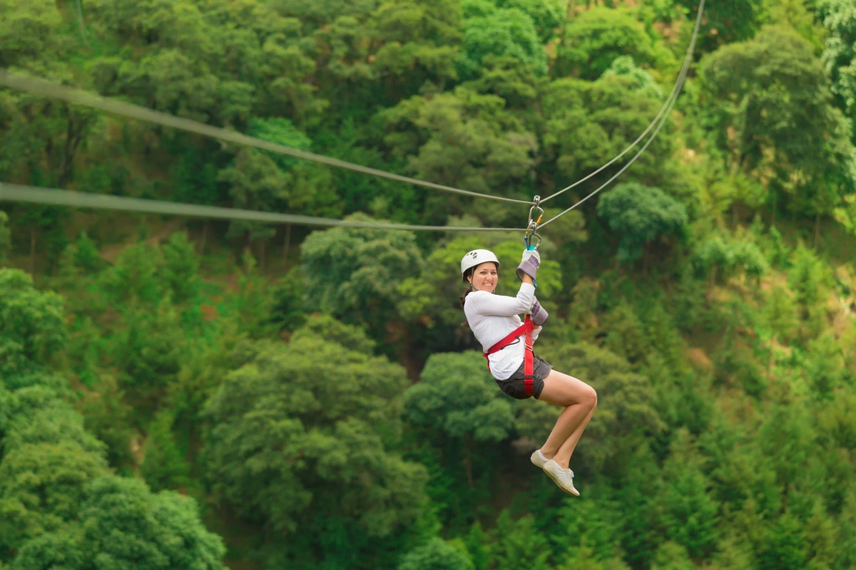 Zipline adventure part of the Inca Jungle tour
