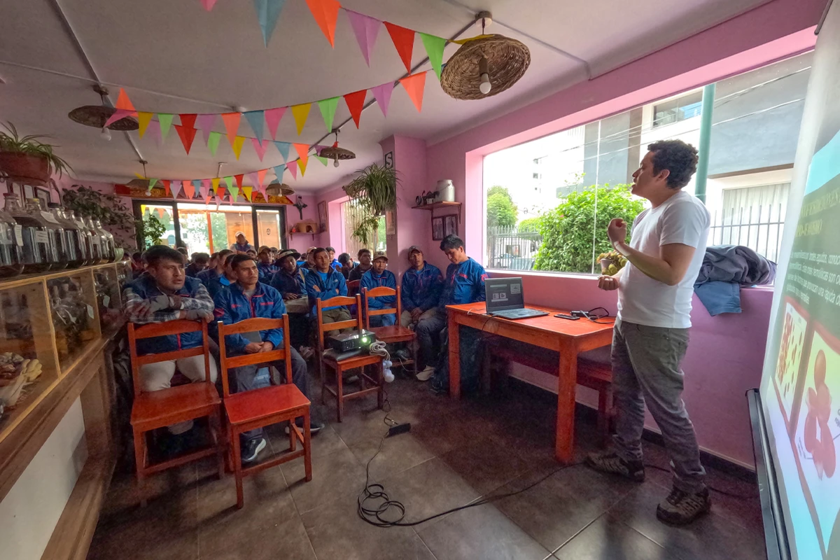 Inca Trail peruvian food training session