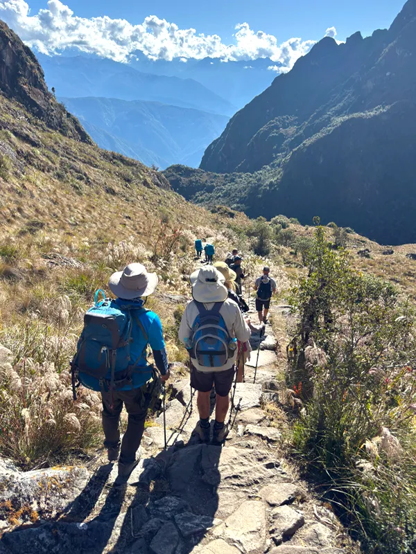 Inca trail on July