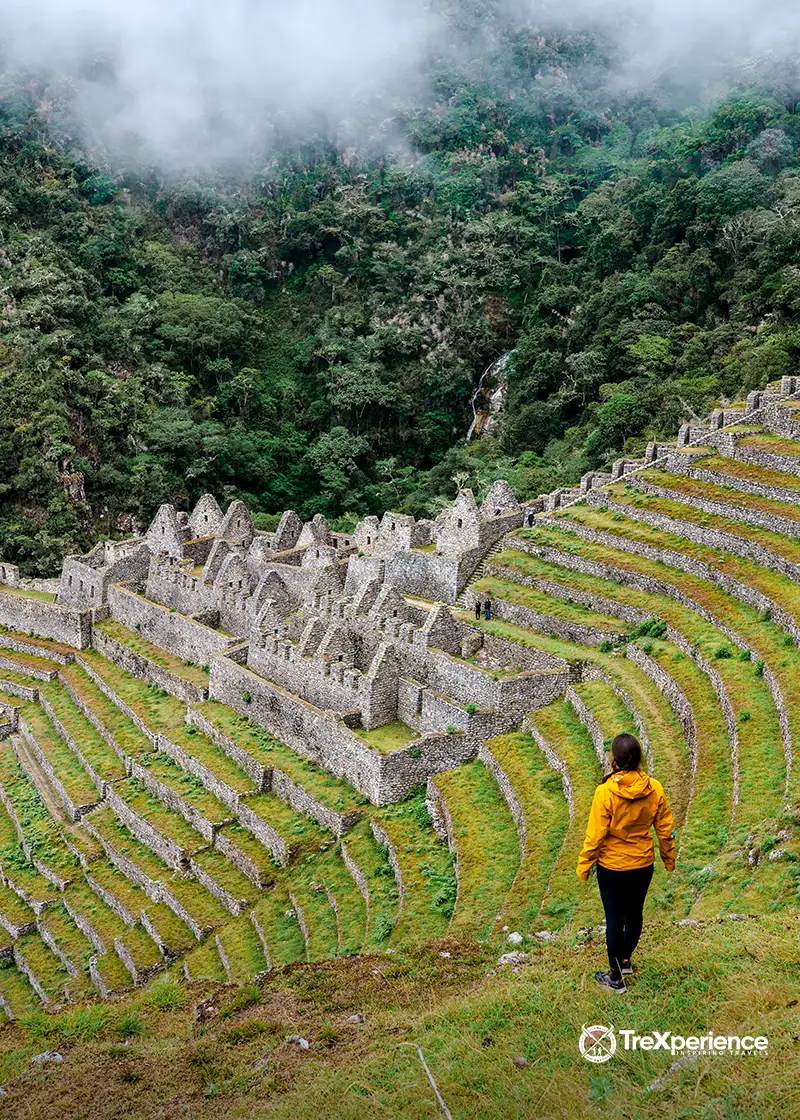 Woman looking at the lanscape - Inca Trail | TreXperience