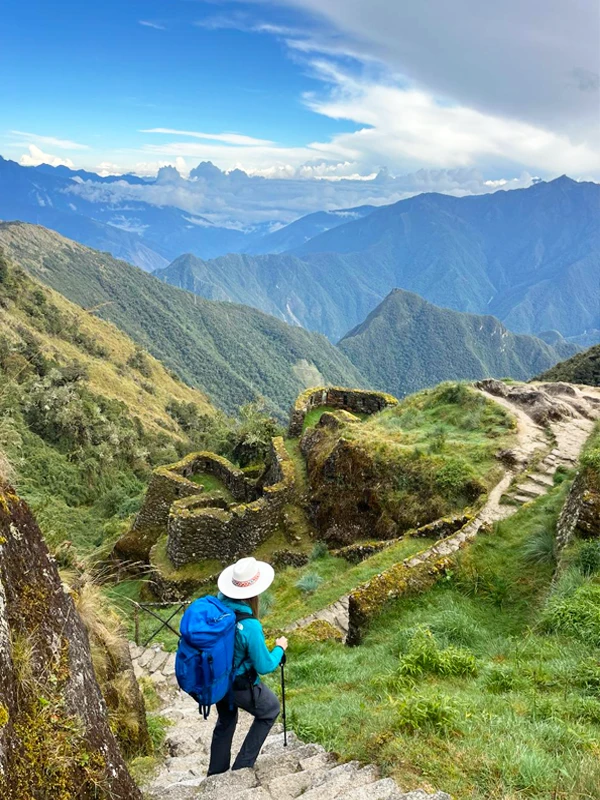 View of Phuyupatamarca on the Inca Trail 