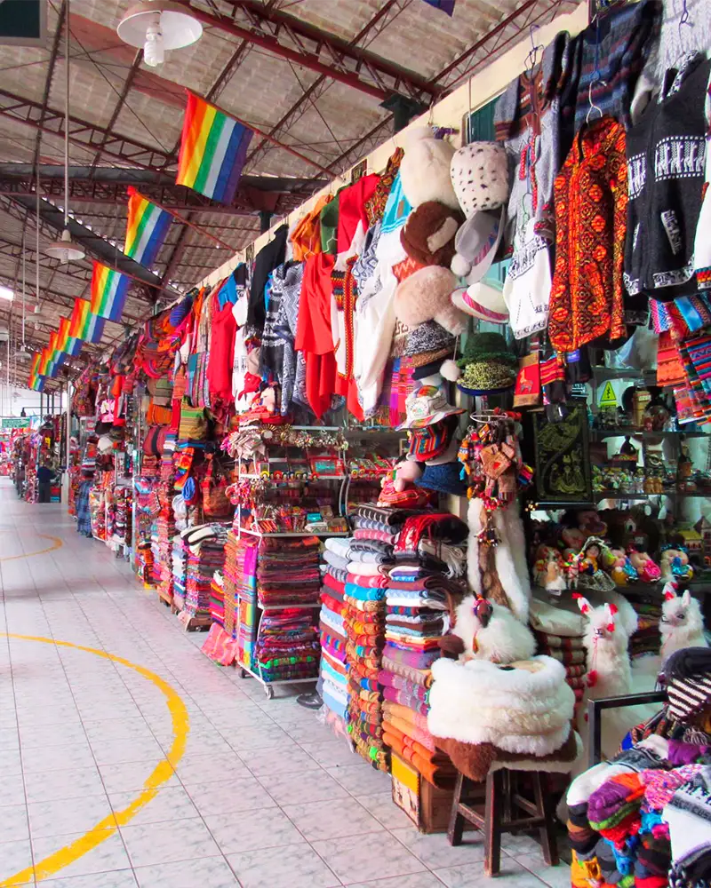 Inside the Cusco Handicraft Center Inside the Cusco Handicraft Center