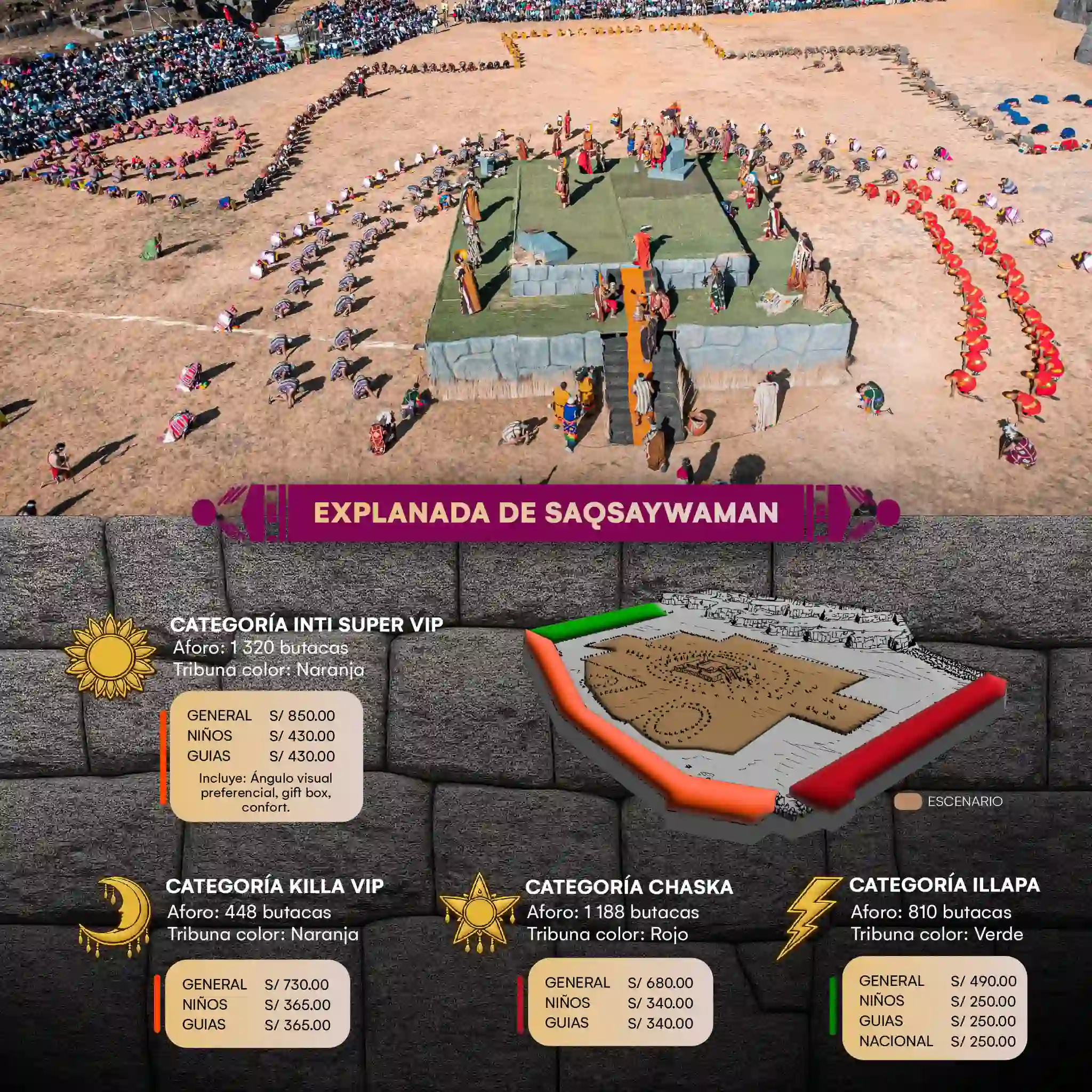 Inti Raymi 2026 Sacsayhuaman distribution | TreXperience