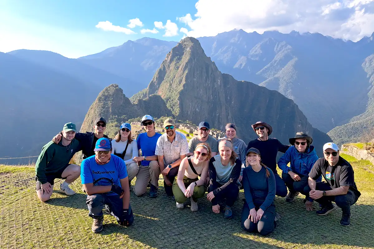 Machu Picchu at sunset after short inca trail and huchuy qosqo
