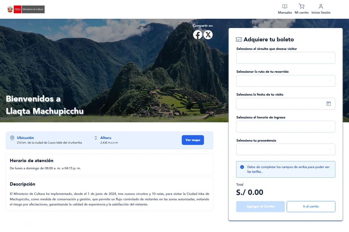 Pagina oficial de entradas a Machu Picchu | TreXperience