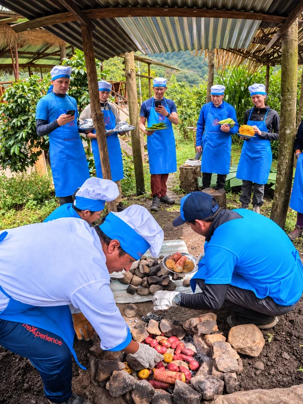 Preparación de la Pachamanca en el Salkantay Trek Preparación de la Pachamanca en el Salkantay Trek | TreXperience