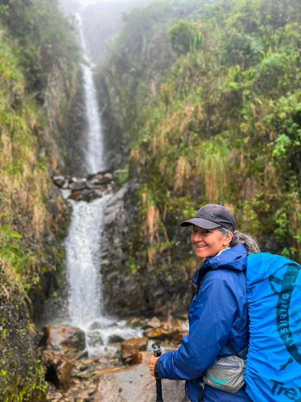 Waterfall during the Salkantay Trek Waterfall along the Salkantay Route | TreXperience