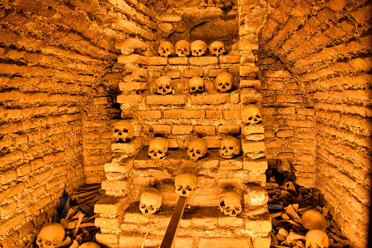 Catacombs of the San Francisco Convent in Lima Catacombs of the San Francisco Convent in Lima