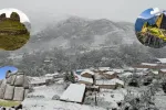 Heavy snowfall over various parts of the city of Cusco, Peru