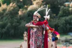 Inca Pachacutec in the Inti Raymi Festival of the Sun
