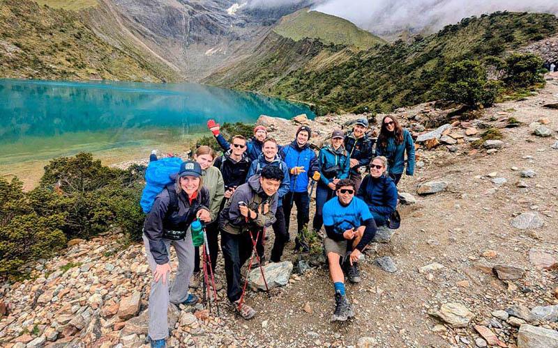 Tourist on the 2 day Salkantay Humantay hike tour | TreXperience
