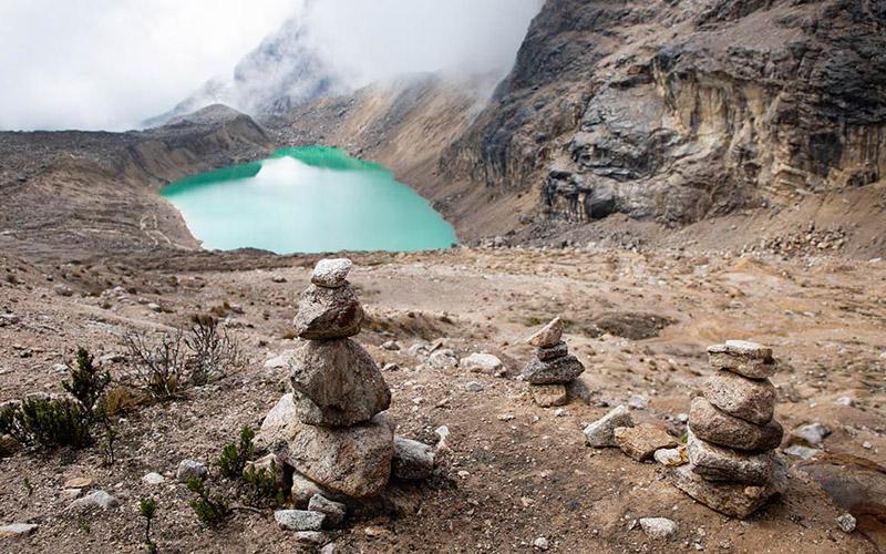 Incachiriaska lake in Salkantay trek with Inca Trail | TreXperience