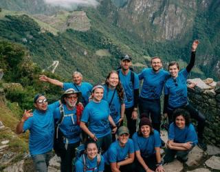 Vista de la Puerta del Sol durante el Camino Inca 2 dias a Machu Picchu