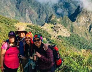 Llegando a Machu Picchu despues Camino Inca Extremo 5 dias