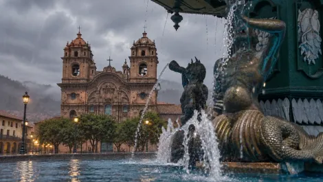 Cloudy landscape in Cusco