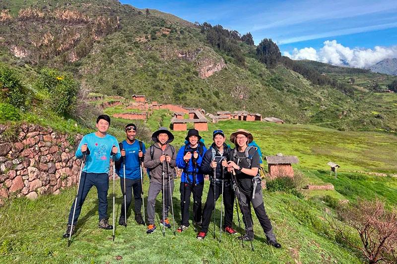Friends in Huchuy Qosqo trek 3 days | TreXperience