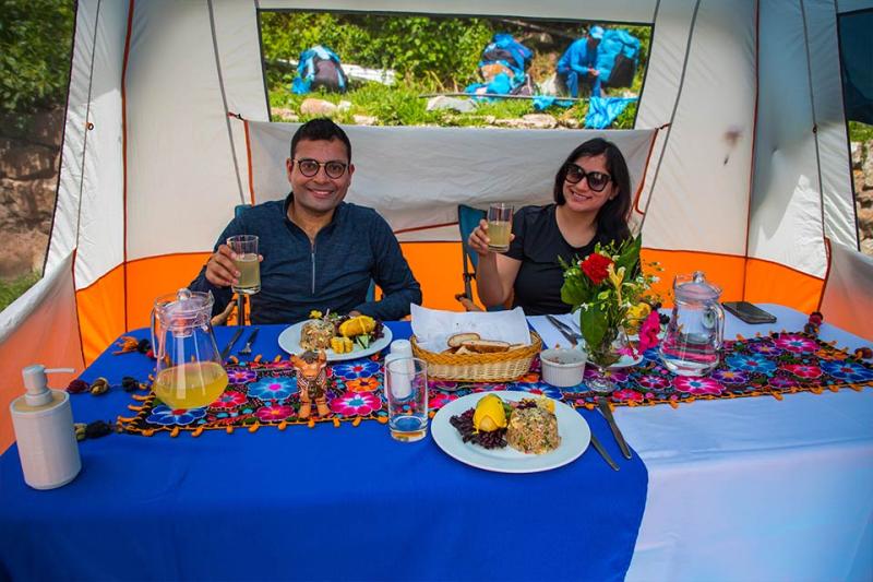 Luxury lunch in a Inca Trail tour | TreXperience