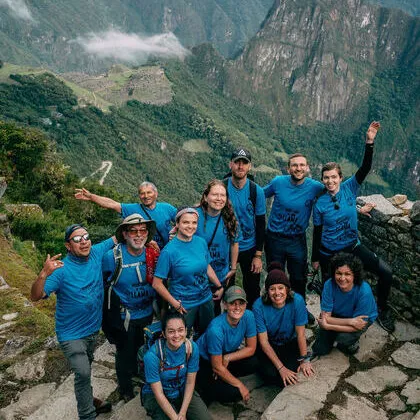 Vista de la Puerta del Sol durante el Camino Inca 2 dias a Machu Picchu Vista de la Puerta del Sol durante el Camino Inca 2 dias a Machu Picchu