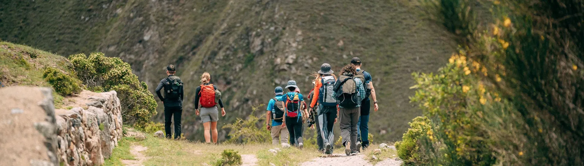 A group of hikers, between travelers and their guides | Inca Trail to Machupicchu TreXperience