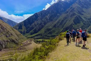caminata camino Inca vista Llactapata | Trexperience