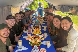 inca trail day 2 lunch