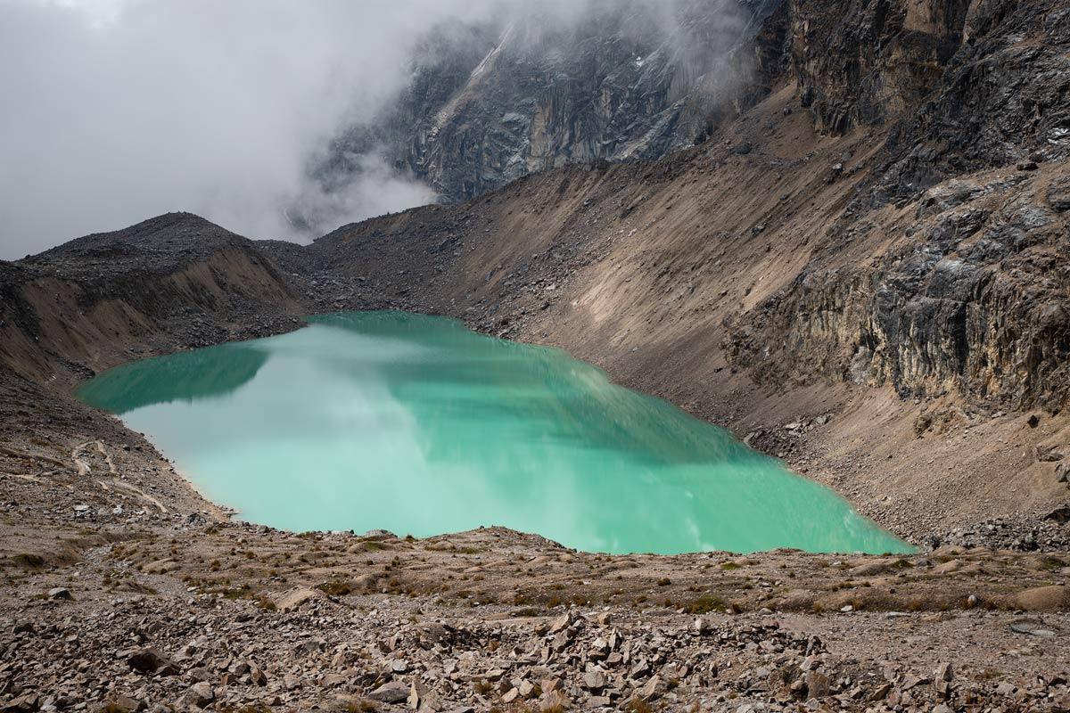 Vista de la Laguna de Salkantay