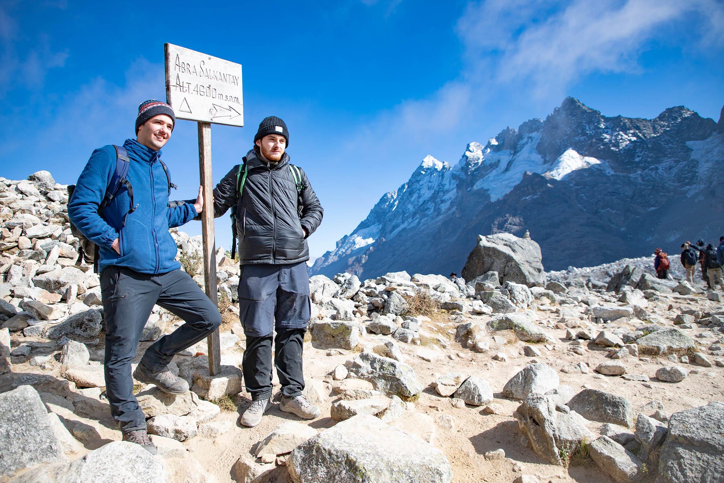 Llegando al Paso Salkantay