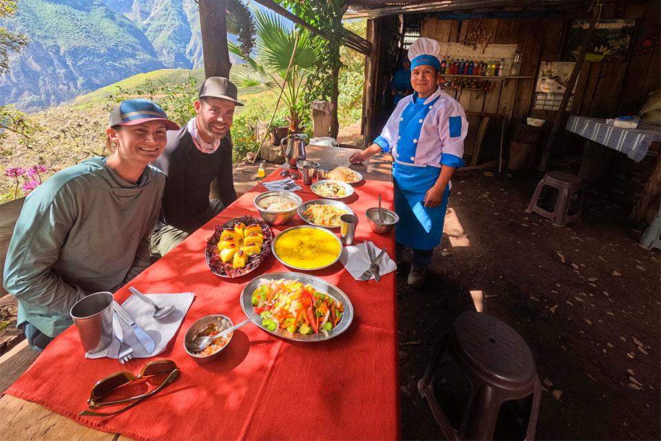 choquequirao trek meals TreXperience
