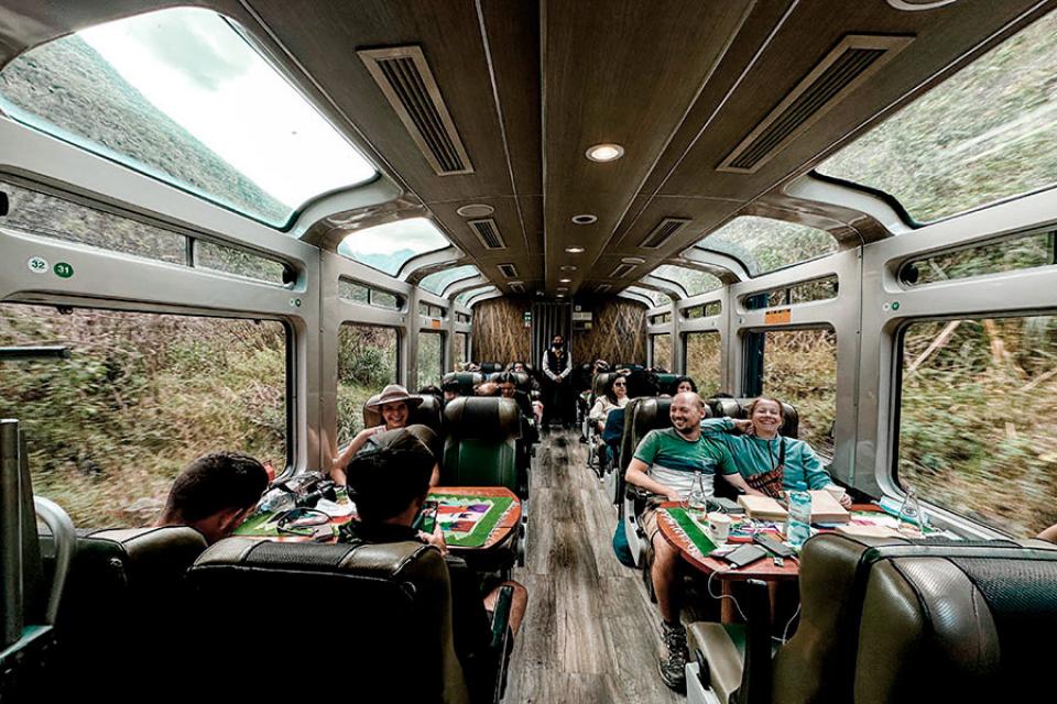 Tren Panorámico Vistadome de regreso - Camino Inca 5 dias versión lenta